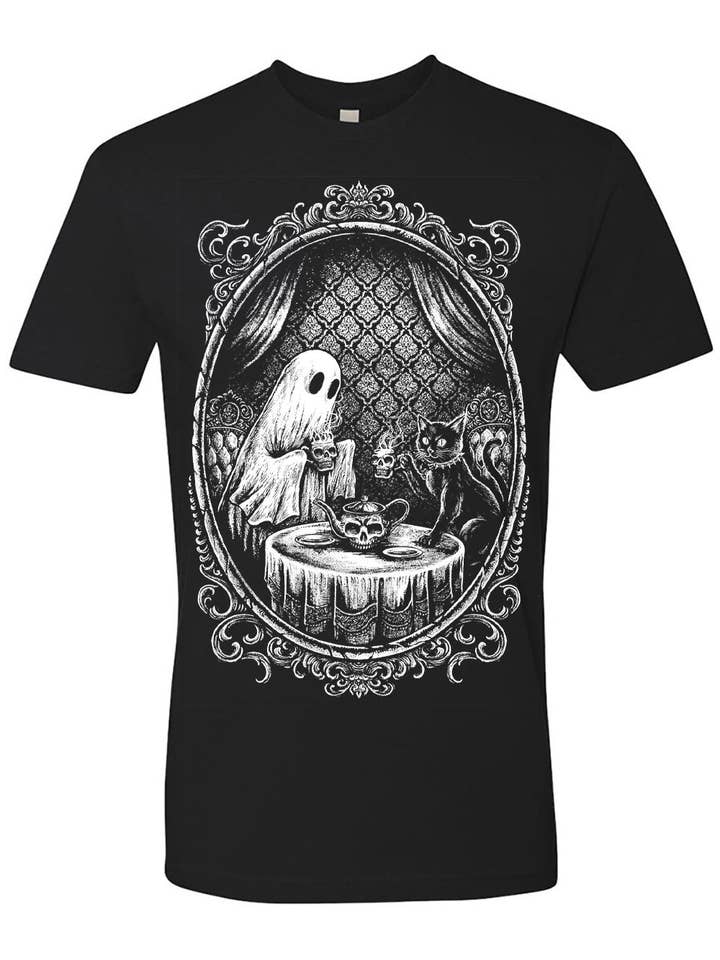 Ghostly Tea Time T-shirt for wholesale by vampirefreaks