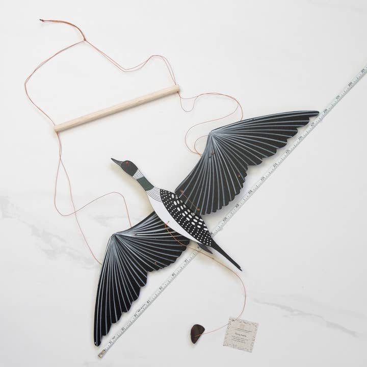 Tulia's Artisan Gallery - Wholesale Mobile - Loon Bird Flying Mobile5