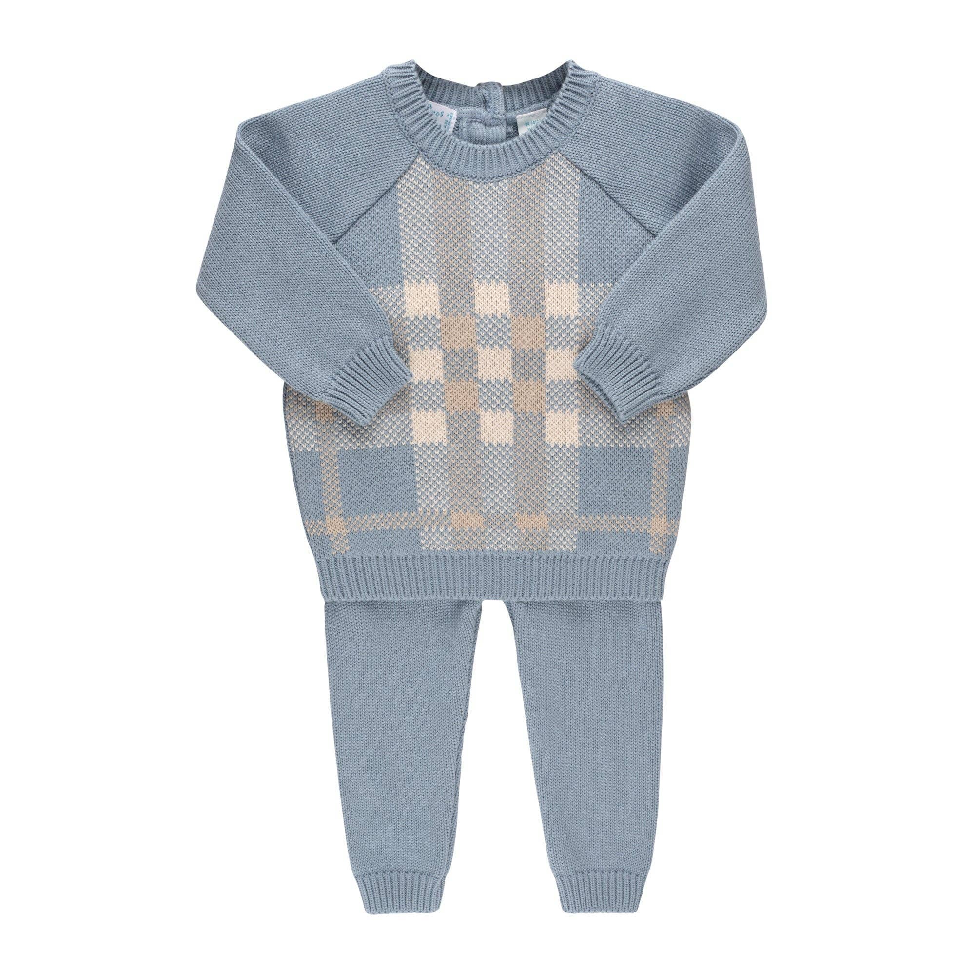 Feltman Brothers - Wholesale Clothing Set - Baby - Baby Boys & Girls Plaid Sweater Set0