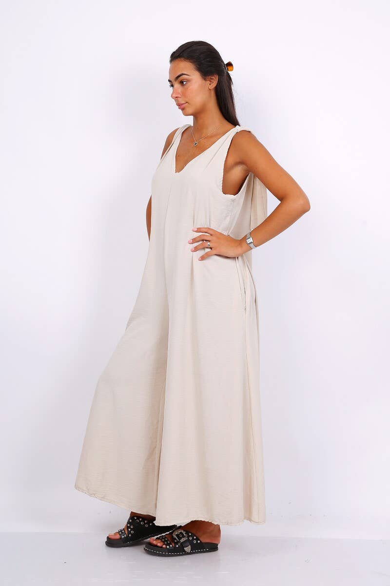 LORIANE - Vente Combinaison – femme - 10816 - COMBINAISON LARGE SANS MANCHE UNI16