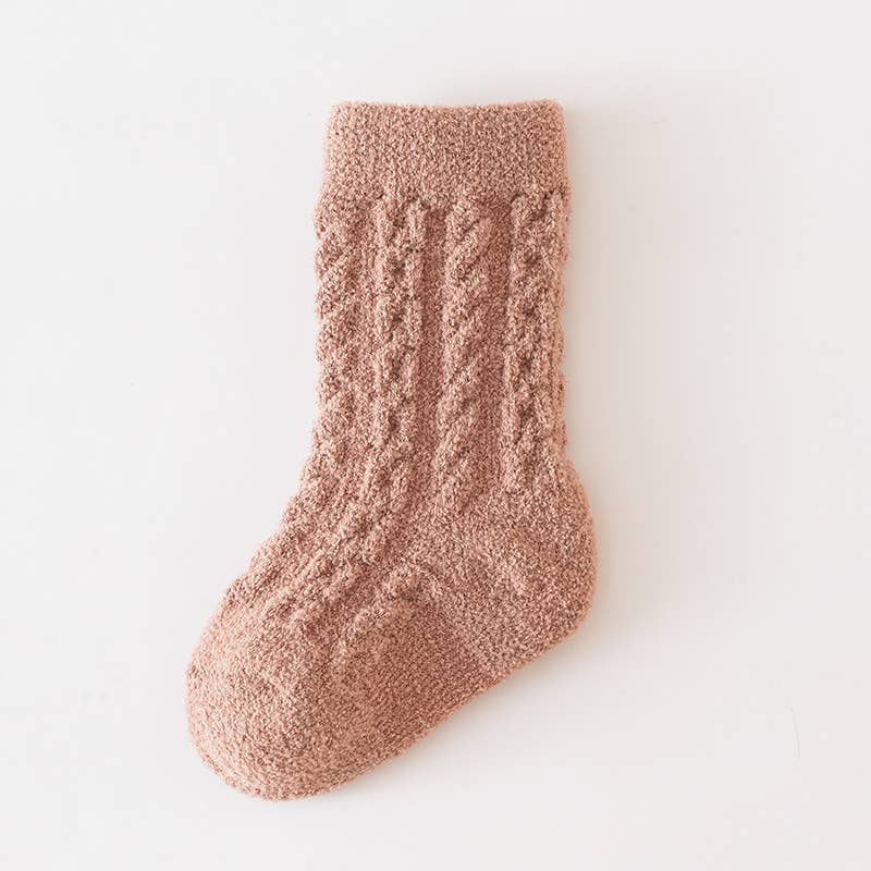 Little Trendy - Wholesale Socks - Baby - Baby newborn twist texture thickened warm socks5