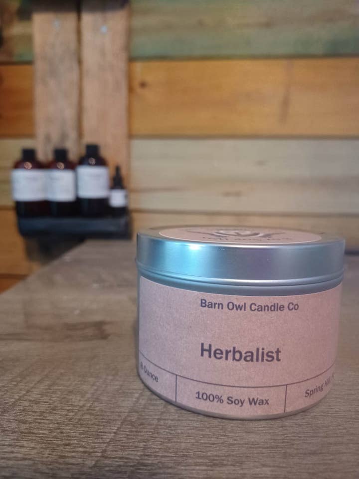 Herbalist: Elegant Soy Wax Candles for a Cozy Atmosphere for wholesale by Barn Owl Candle Co