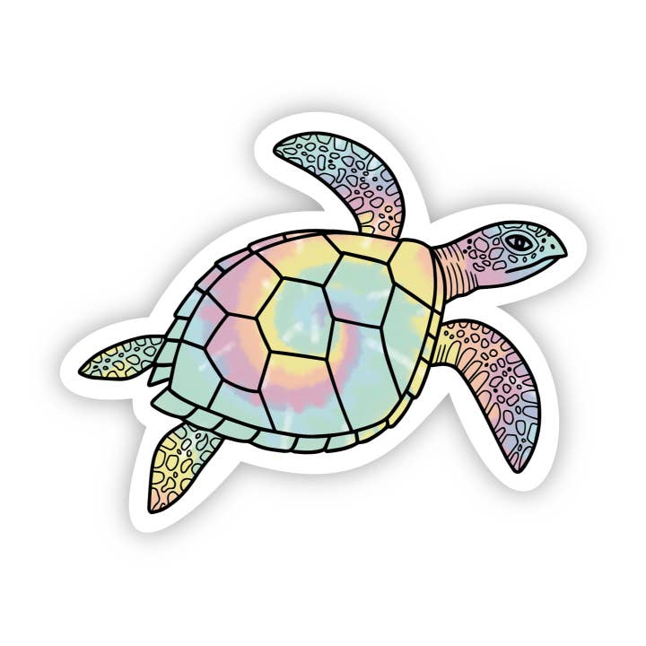 Big Moods - Wholesale Sticker - Sea Turtle Tie Dye Aesthetic Sticker