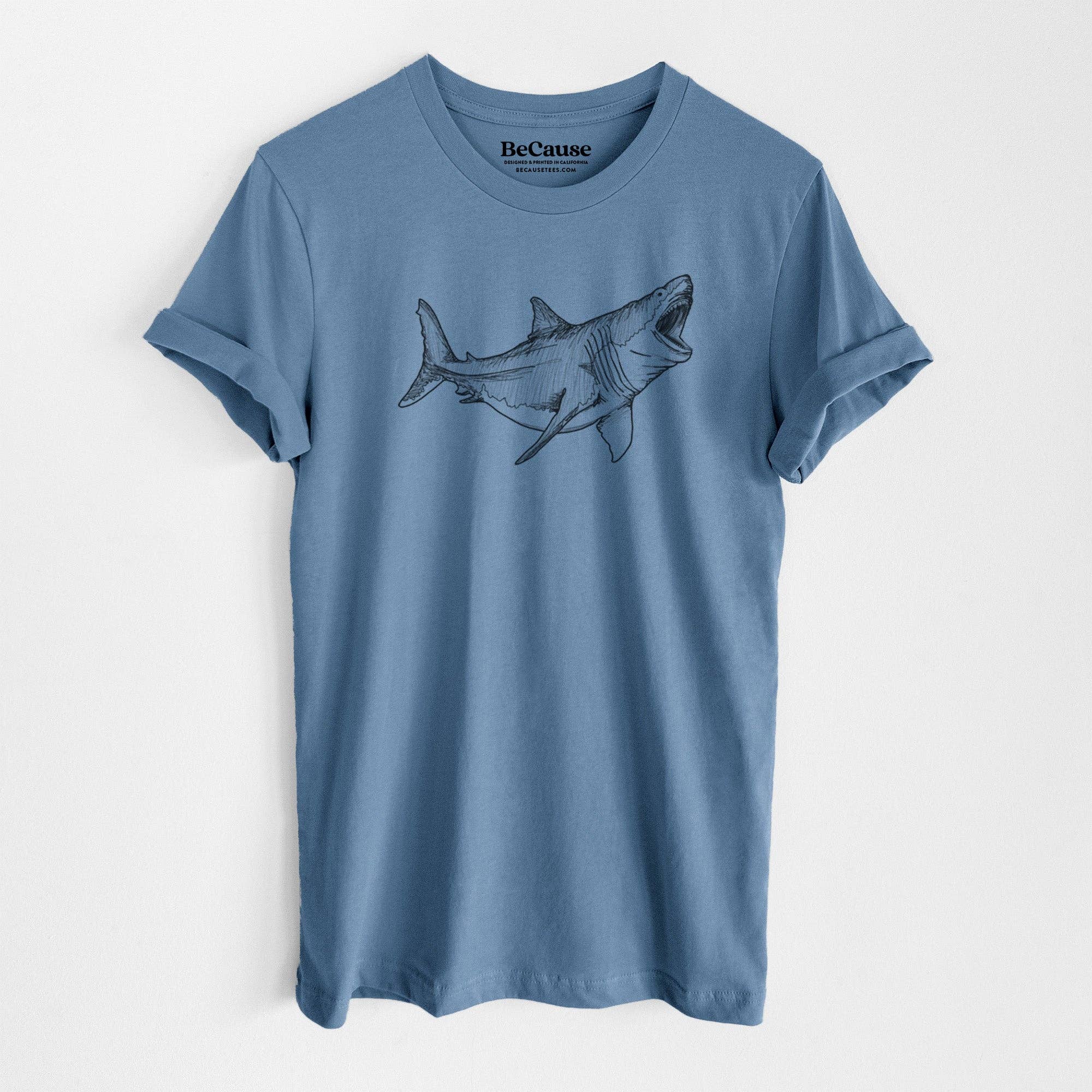 Because Tees - Vente T-shirt sérigraphié – unisexe - Mégalodon - Otodus Megalodon - T-shirt unisexe à col rond 100 % coton léger8