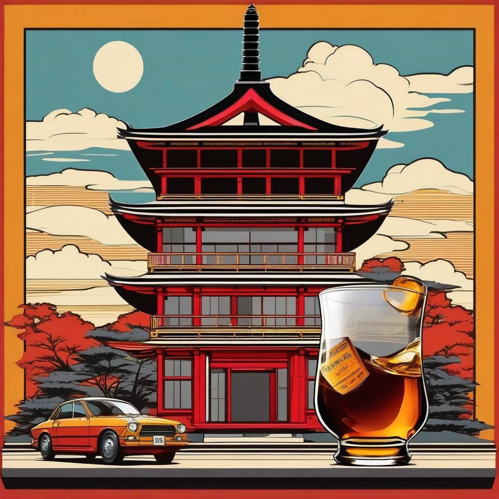 Sostraw & SmartThings - Wholesale Coasters - Set of 6 Japanese Coasters - Cork - Japan Serie 13