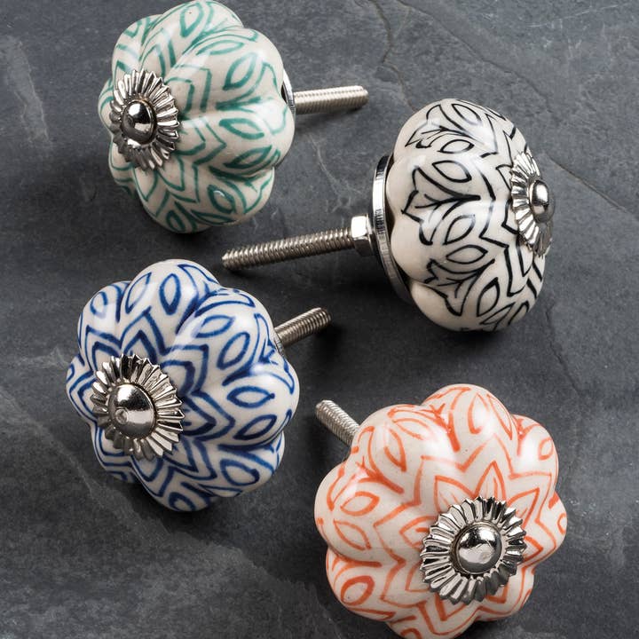Ceramic Hand Painted Doorknob - Contemporary Colours and other Purchase Wholesale door levers. Free Returns & Net 60 Terms on Faire trending on Faire.
