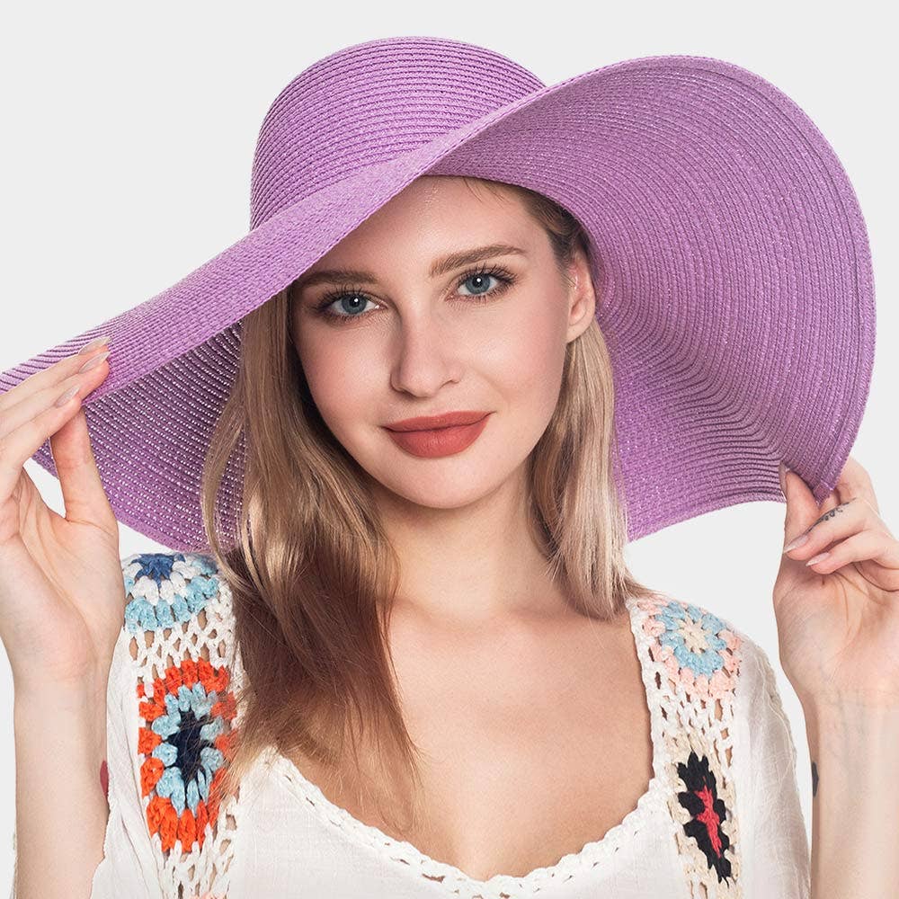 Sensibling Corp. - Wholesale Straw Hat - Women's - Solid Straw Sun Hat
10