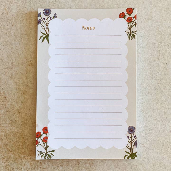 Millefleurs 4 x 6 notesblok for engroshandel hos re:mused studio