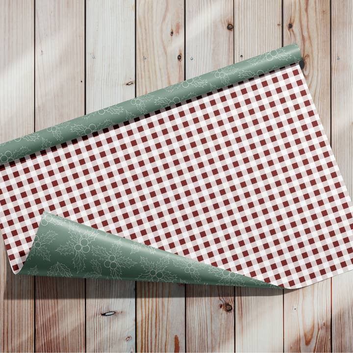 Lençol Dupla Face - Berry 'n Bright & Buffalo Xadrez por atacado de Winsome Parcel