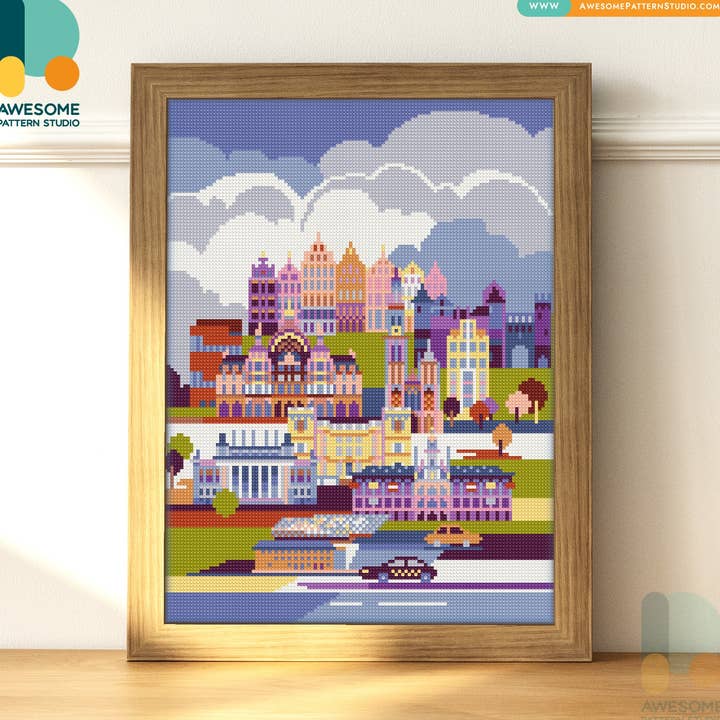 DS1192-120x162 Antwerpen, Diamond Painting Kit for wholesale by Awesome Pattern Studio