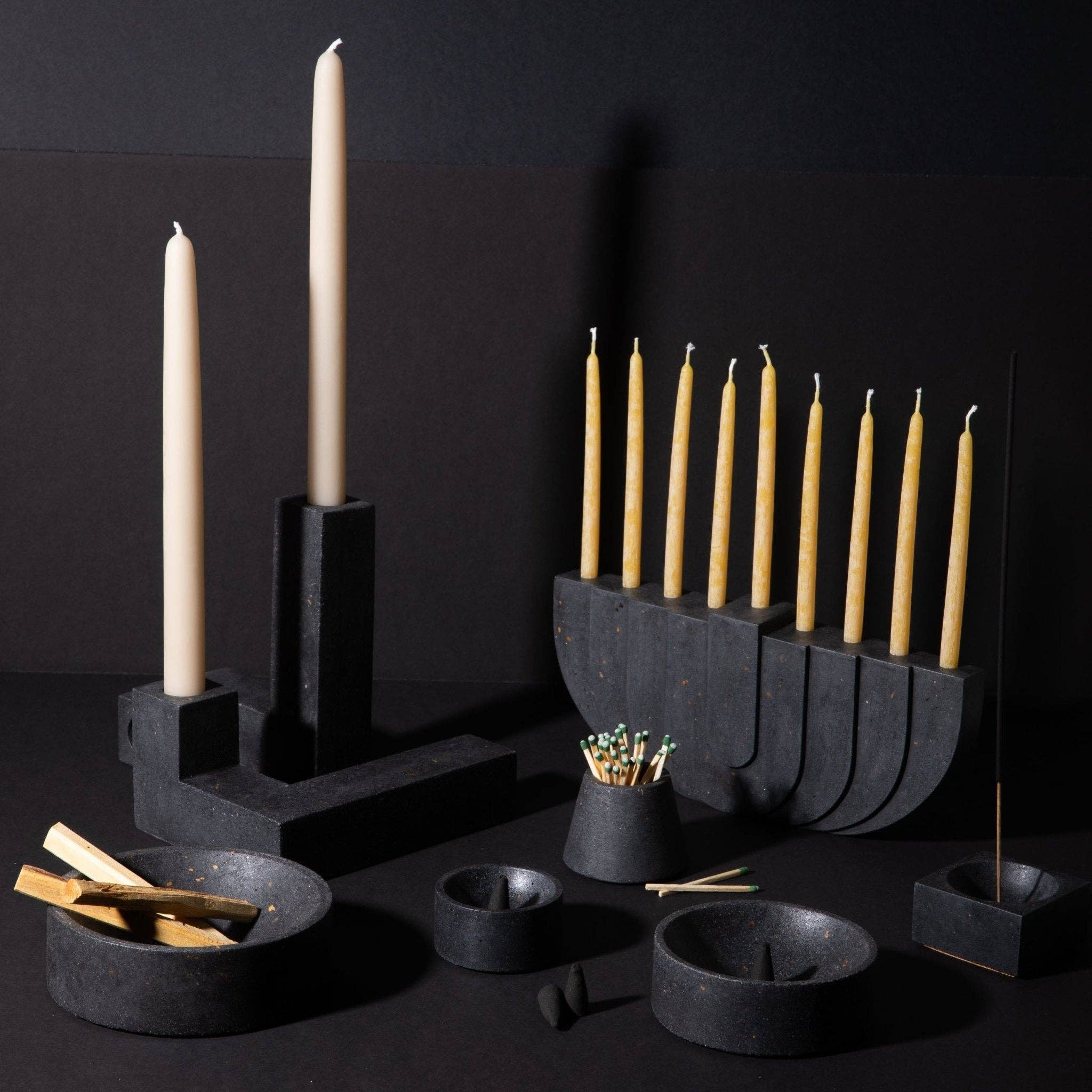 pretti.cool - Wholesale Menorah - Menorah | Black Terrazzo2
