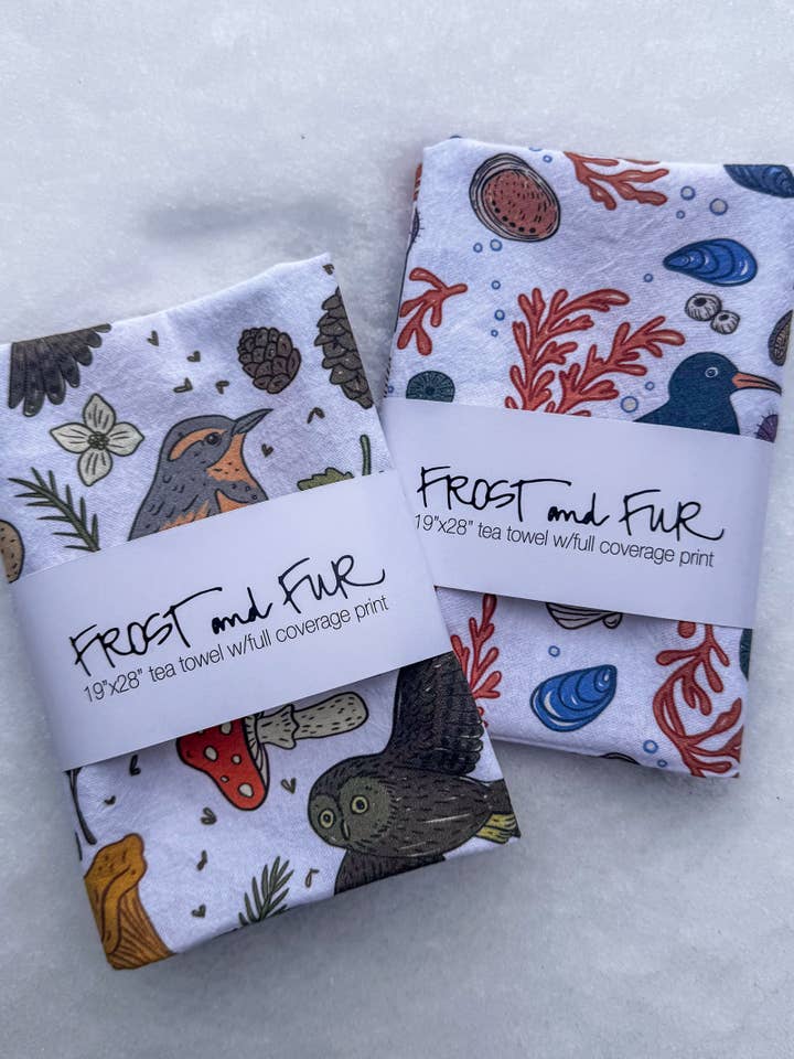 Tea Towel With Drying Loop for wholesale by Frost and Fur