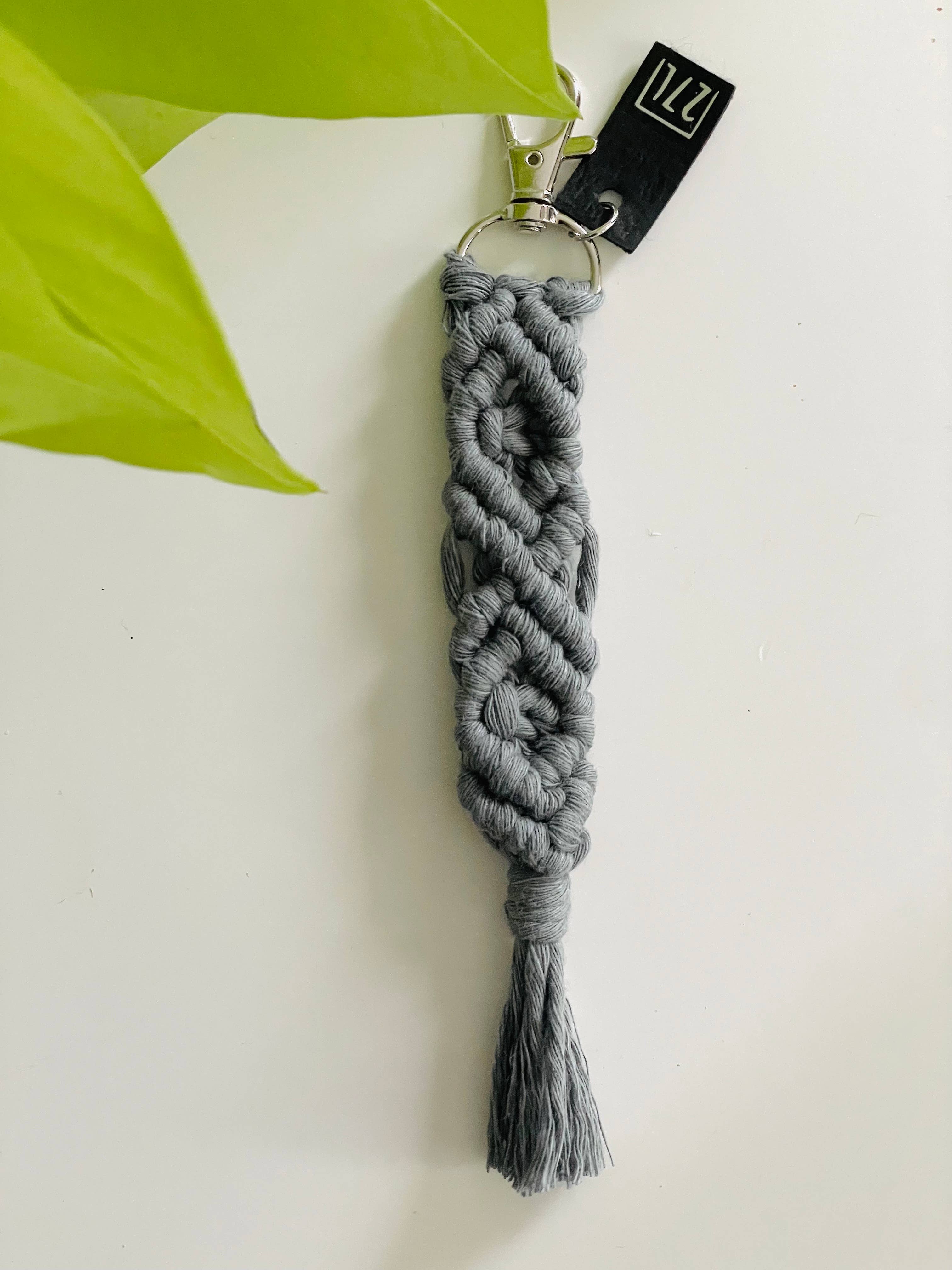 27 and Looming - Wholesale Keychain - Women's - Diamond Macrame Keychain, Boho, Bag Charm, Accessory, Woven7