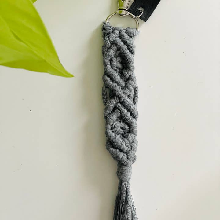 27 and Looming - Wholesale Keychain - Women's - Diamond Macrame Keychain, Boho, Bag Charm, Accessory, Woven7