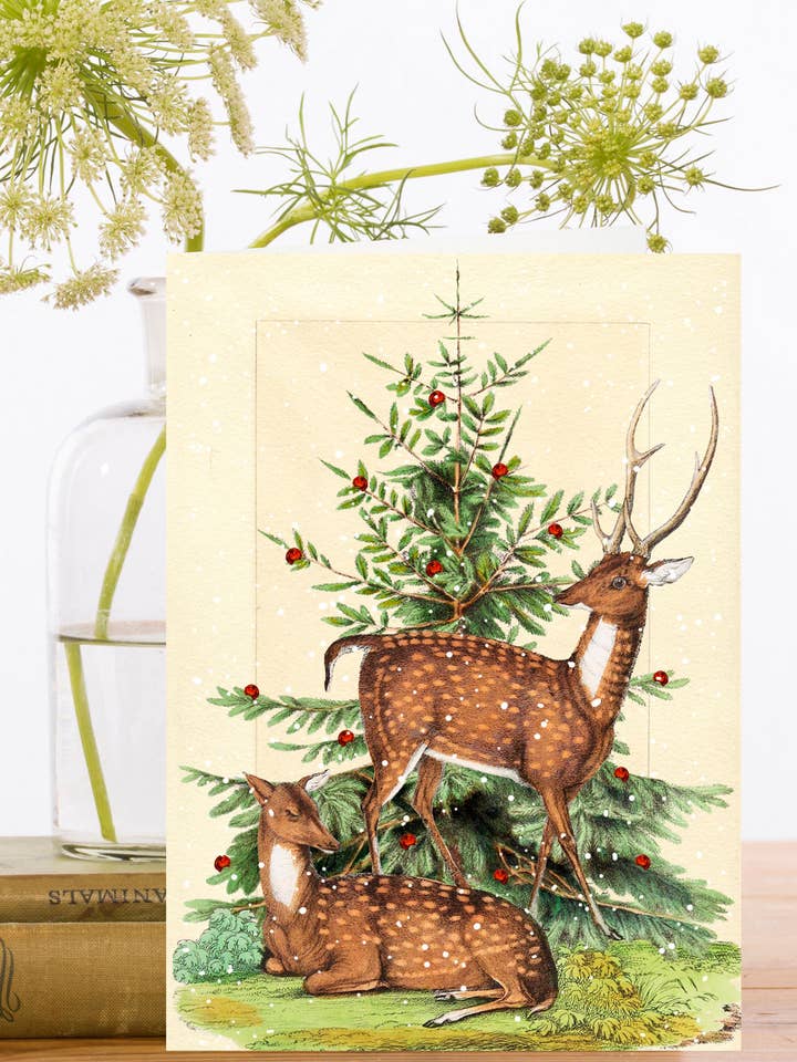 XM097P ~ Carte de Noël pour la vente par Madame Treacle