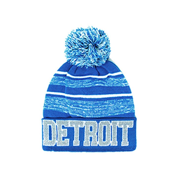 ChoKoLids - Wholesale Beanie - Unisex - US Sports Team City Winter Knit Pom Pom Striped Beanies Hats