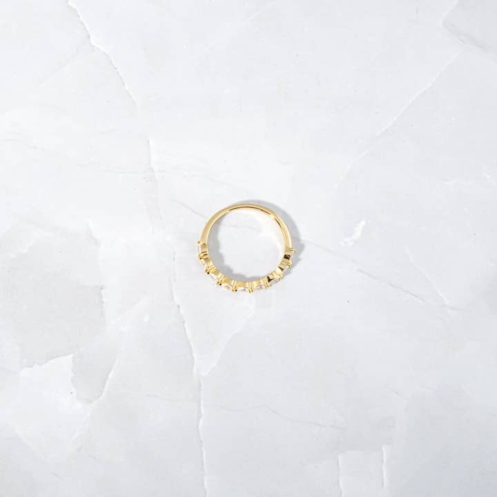 Sami Jewels - Wholesale Multi-Stone Ring - Pear Stone Stacking Band