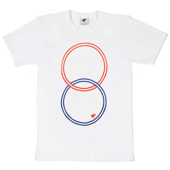 Plain Bear - Wholesale Screen Printed T-Shirt - Unisex - Rings Screen Printed T-Shirt, Unisex, 100% Cotton2