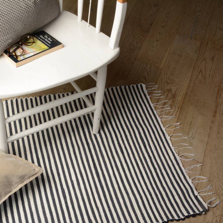 Handmade Recylcled Cotton Striped Area Rug - (170x40cm) for wholesale by Proheeder