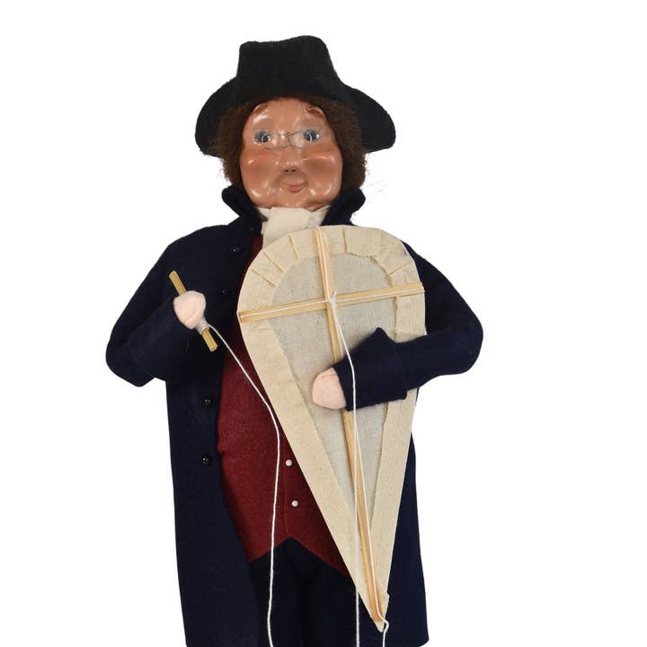 Byers' Choice Ltd. Ben Franklin w/ Kite ZBC21 for wholesale by Byers Choice