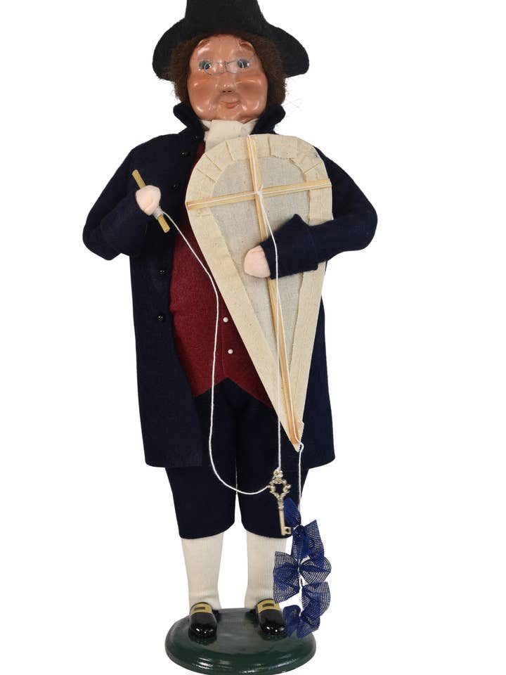 Byers' Choice Ltd. Ben Franklin w/ Kite ZBC21 for wholesale by Byers Choice