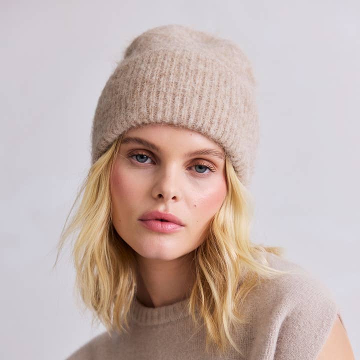 Arctic Fox & Co. - North America - Wholesale Beanie - Women's - The Alpaca Beanie - Iced Taupe - FW252