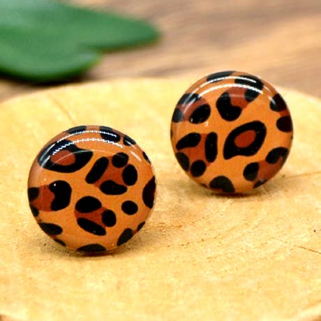 Luipaardhars in Hars en Hout - Ambachtelijke Sieraden Sunkris voor wholesale door SUNKRIS