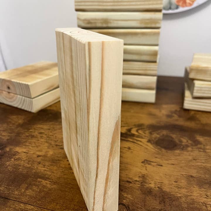 Penny Pinch Decor, LLC - Wholesale Craft Supplies - Book Stack Wood Blanks Wooden Books Wood Rectangle