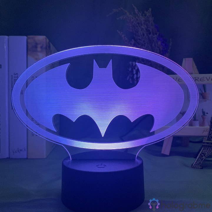 DC Comics-lampa med Batman-logotyp för wholesale av Holograbme