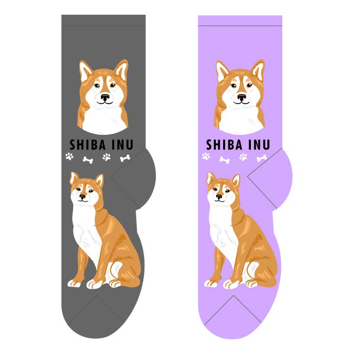 Shiba Inu Socks for wholesale by FOOZYS Fun Socks
