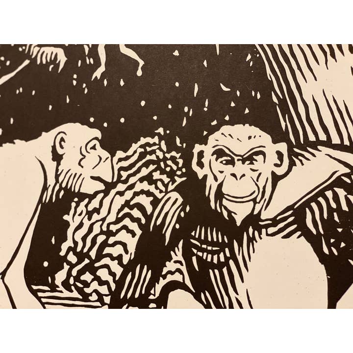 Hatch Show Print - Wholesale Art Print - Chimpanzee Print2