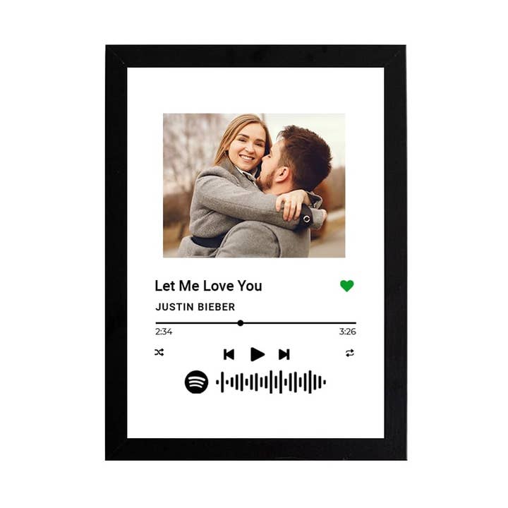 Benutzerdefinierte Spotify Acryl-Song-Plakette mit Rahmen und Code für den Großhandel von CanvasChamp