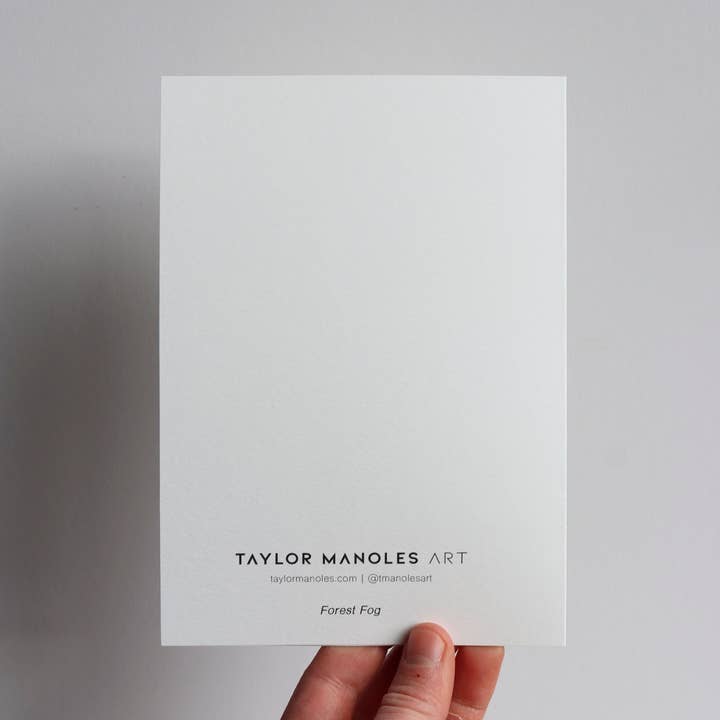 Taylor Manoles Art - Wholesale Everyday Greeting Card - "Forest Fog" Greeting Card