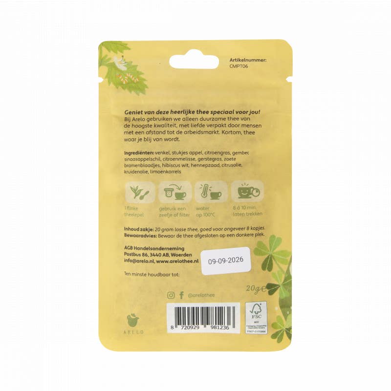 ARELO - Vente Thé en vrac - You Deserve Happiness - Thé Compliment2