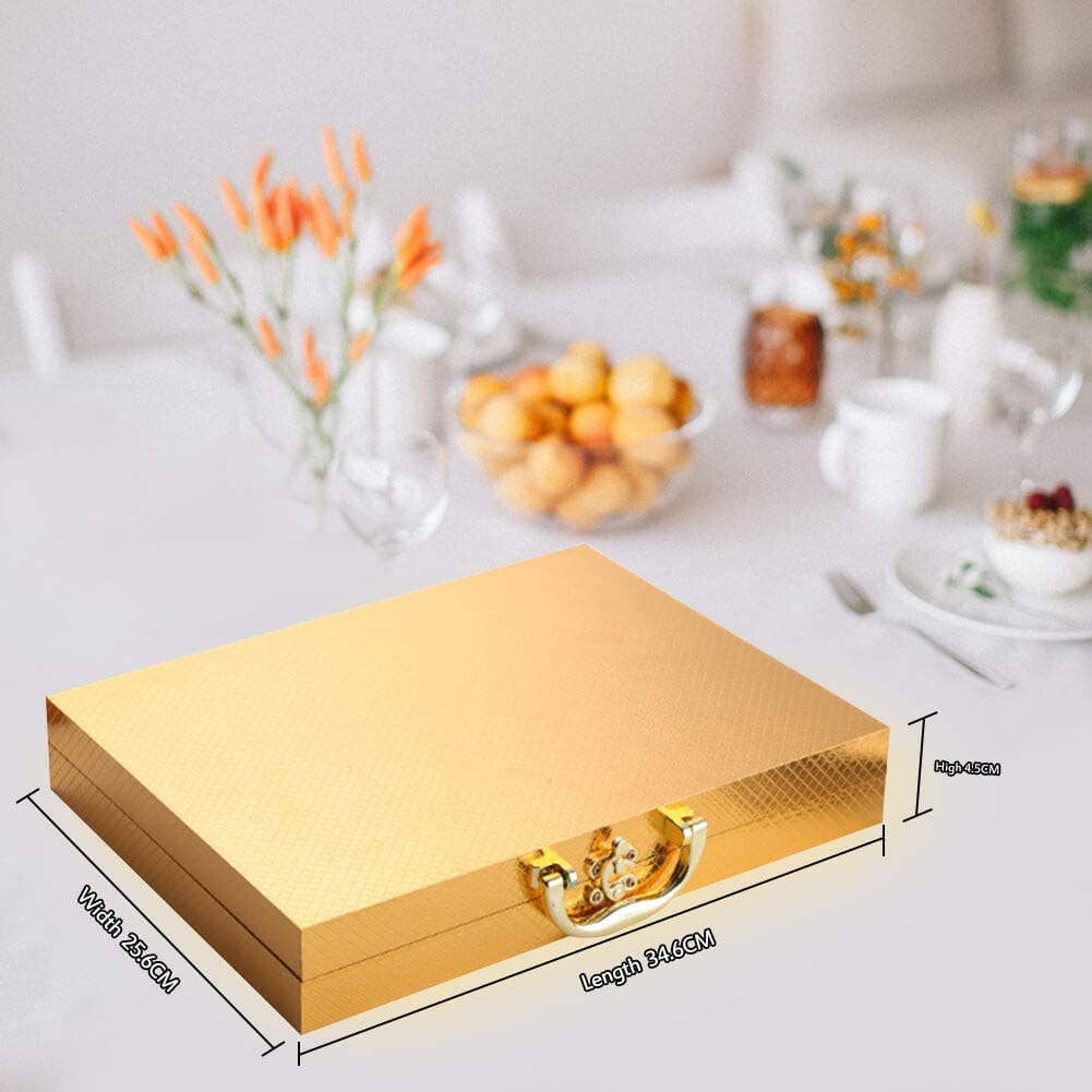 VIGOR - Wholesale Flatware Set - Perfect Holiday Gift 24-Piece Gold Forged Stainless Steel Fl11