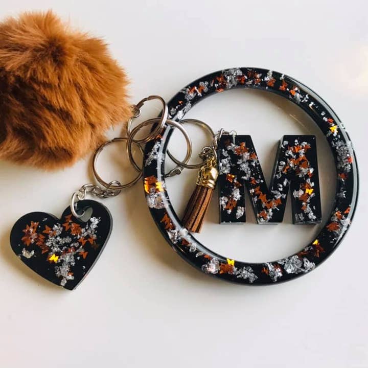 Conjunto de pulseira de pulseira de chaveiro de borboleta marrom por atacado de Shop Drip Express