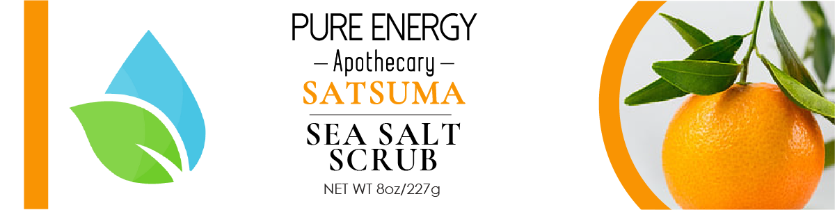Pure Energy Apothecary - Vente Gommage/exfoliant pour le corps - Gommage au sel de mer - Satsuma2
