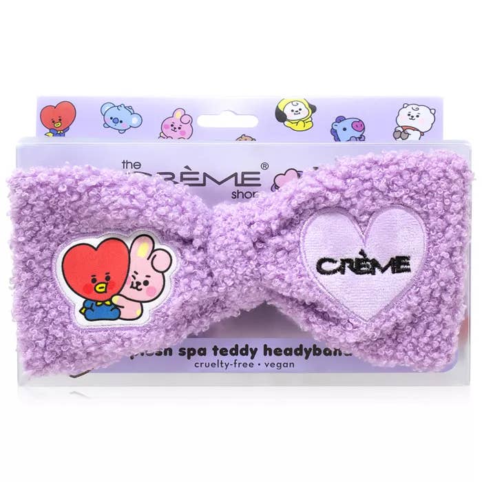 The Creme Shop BT21 Plush Spa Teddy Headband for wholesale by KJ Beauty and Health