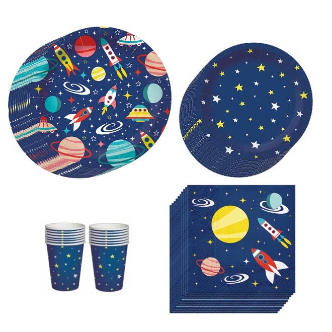 European Excellency - Wholesale Disposable plate - Space Dessert Paper Plate1