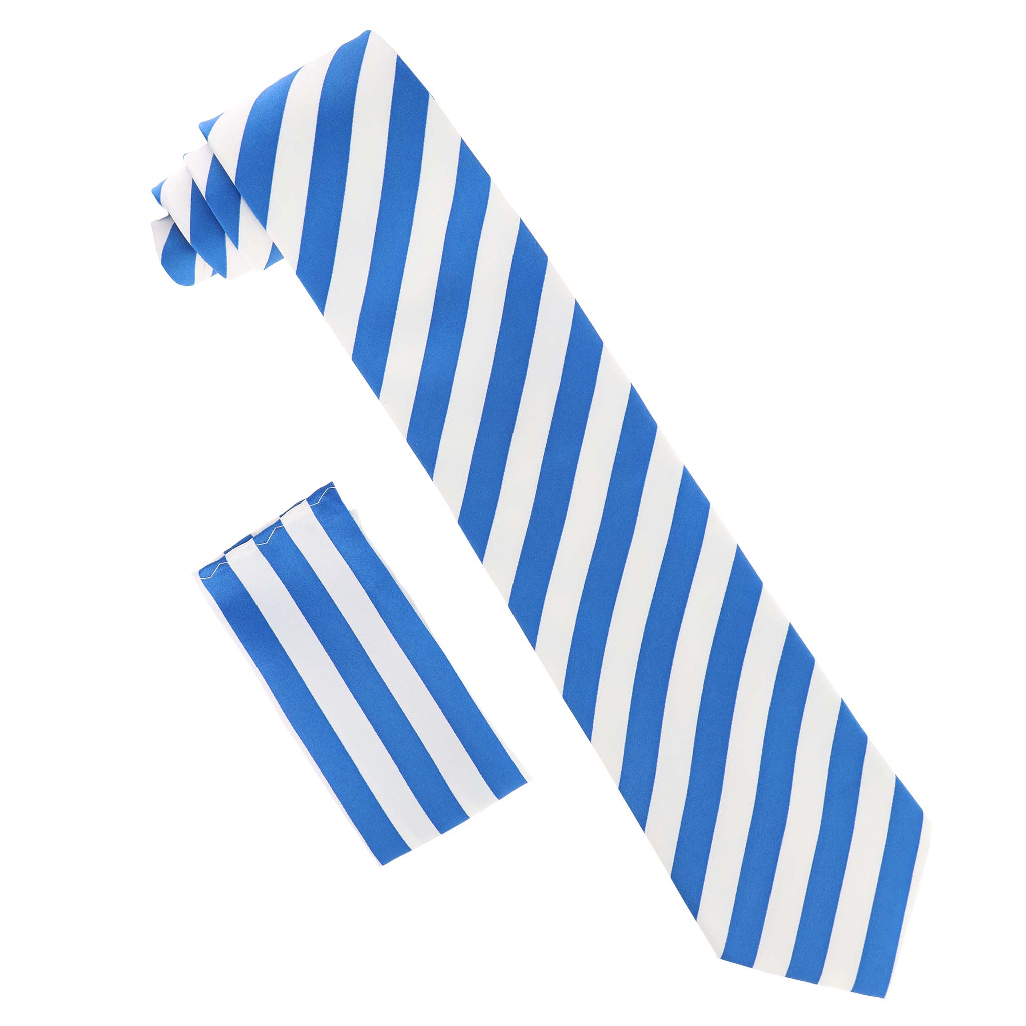 Dubal Brothers - Wholesale Necktie - Men's - Vittorio Farina Striped Necktie & Pocket Square by Classy Cufflinks24