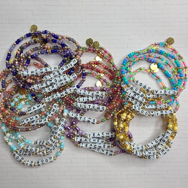Doohickies & Such - Wholesale Beaded Bracelet - Elegant Word Bracelets, Affirmation Bracelets1