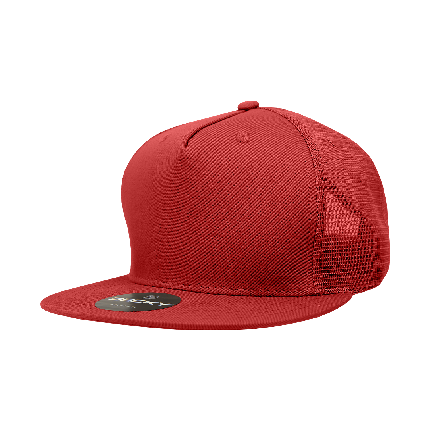 The Park Wholesale - Wholesale Truckerpet - Uniseks - Decky 1040 - Blanco Trucker Snapback-hoeden met 5 panelen - 104061