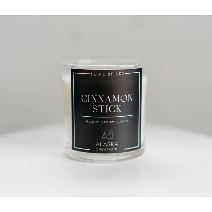 12oz Hand-Poured Cinnamon Soy Candle for wholesale by Alaska Creations