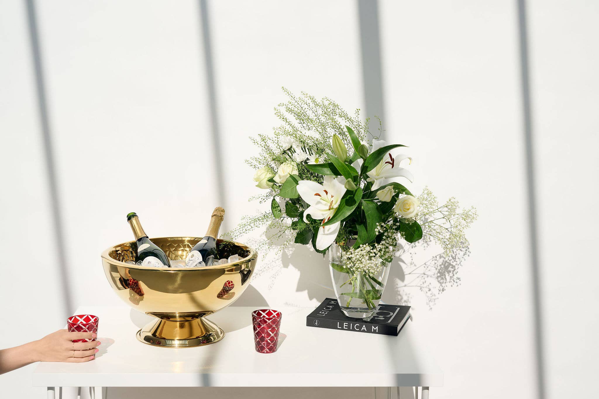 EDZARD - Wholesale Drinking Glass/Cup - Set of 6 Crystal Glasses Dio, red, Height 10 cm4