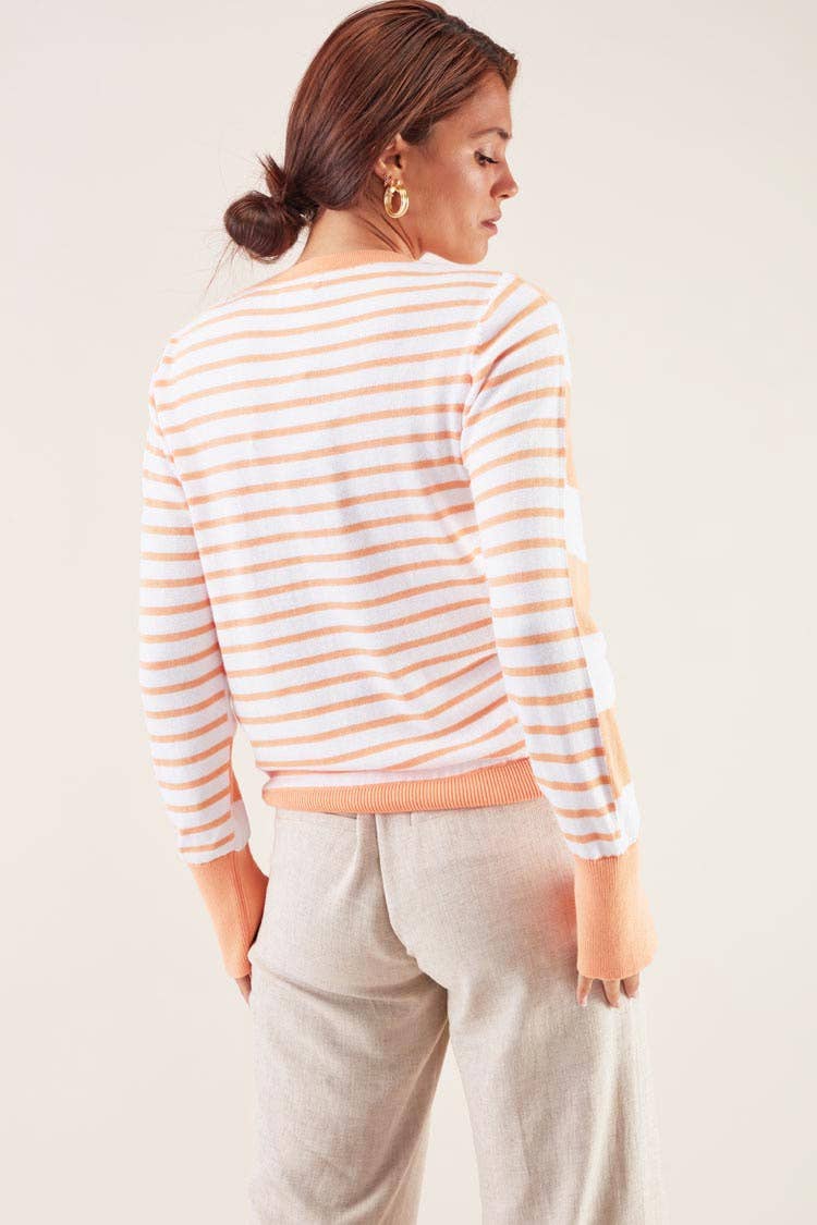 GUIMANOS – Großhandel Strickpullover – Damen – Camisole mit Streifen1