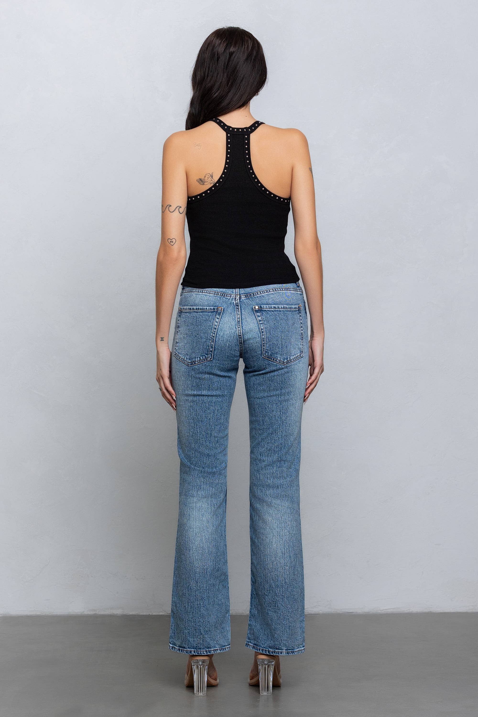 No Vacancy - Wholesale Tank Top - Women's - Studded v-neck ribbed tank top7