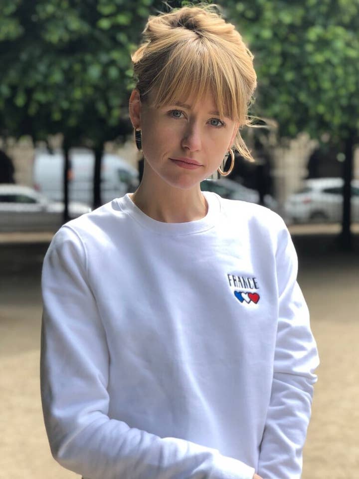 L'Amoureux - Unisex White Sweatshirt for wholesale by FRANCE XXI