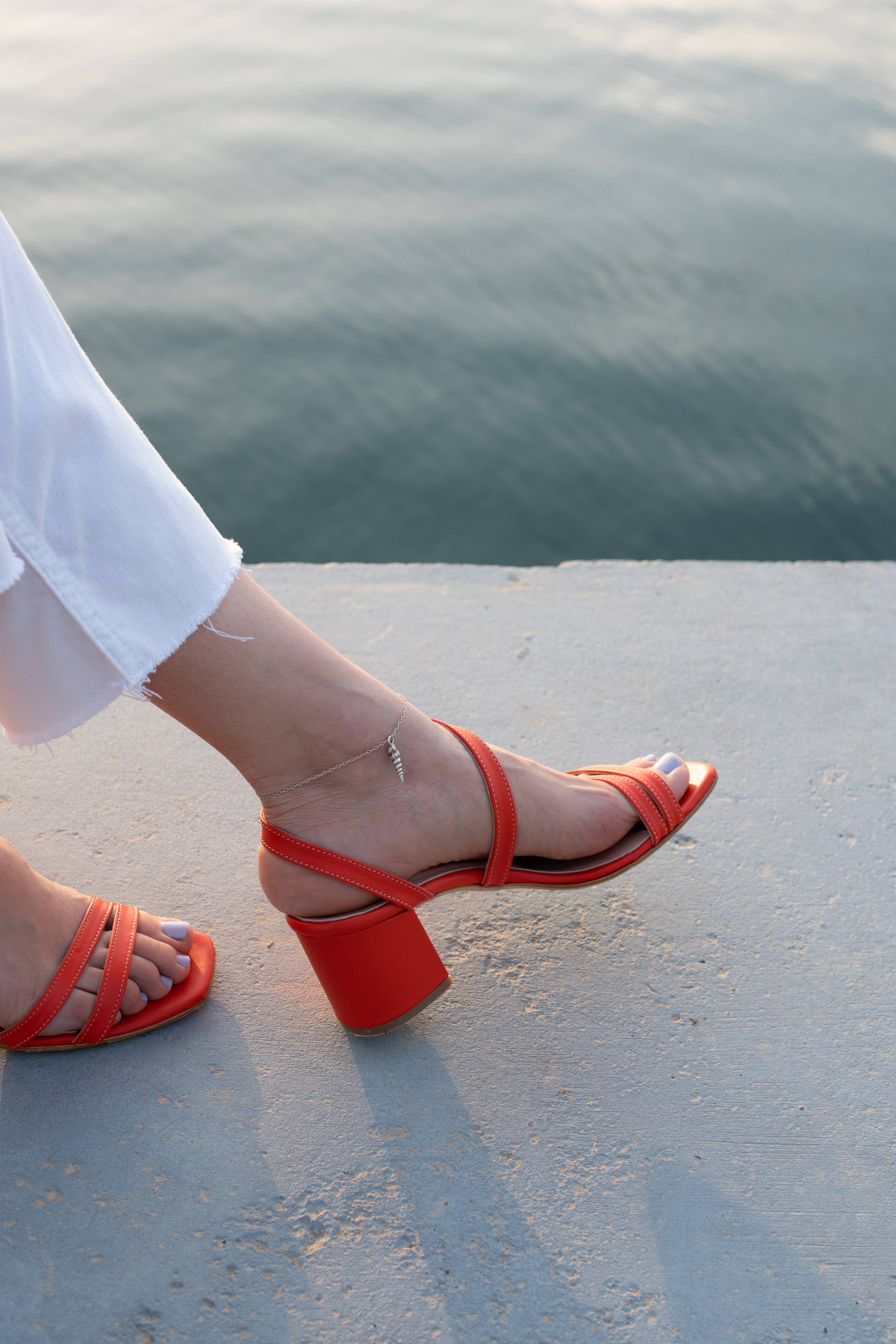 North & South jewelry – Großhandel Fußkettchen – kochyli Fußkette Silber Muschel Fußkette Sommer Fußkette Strand7