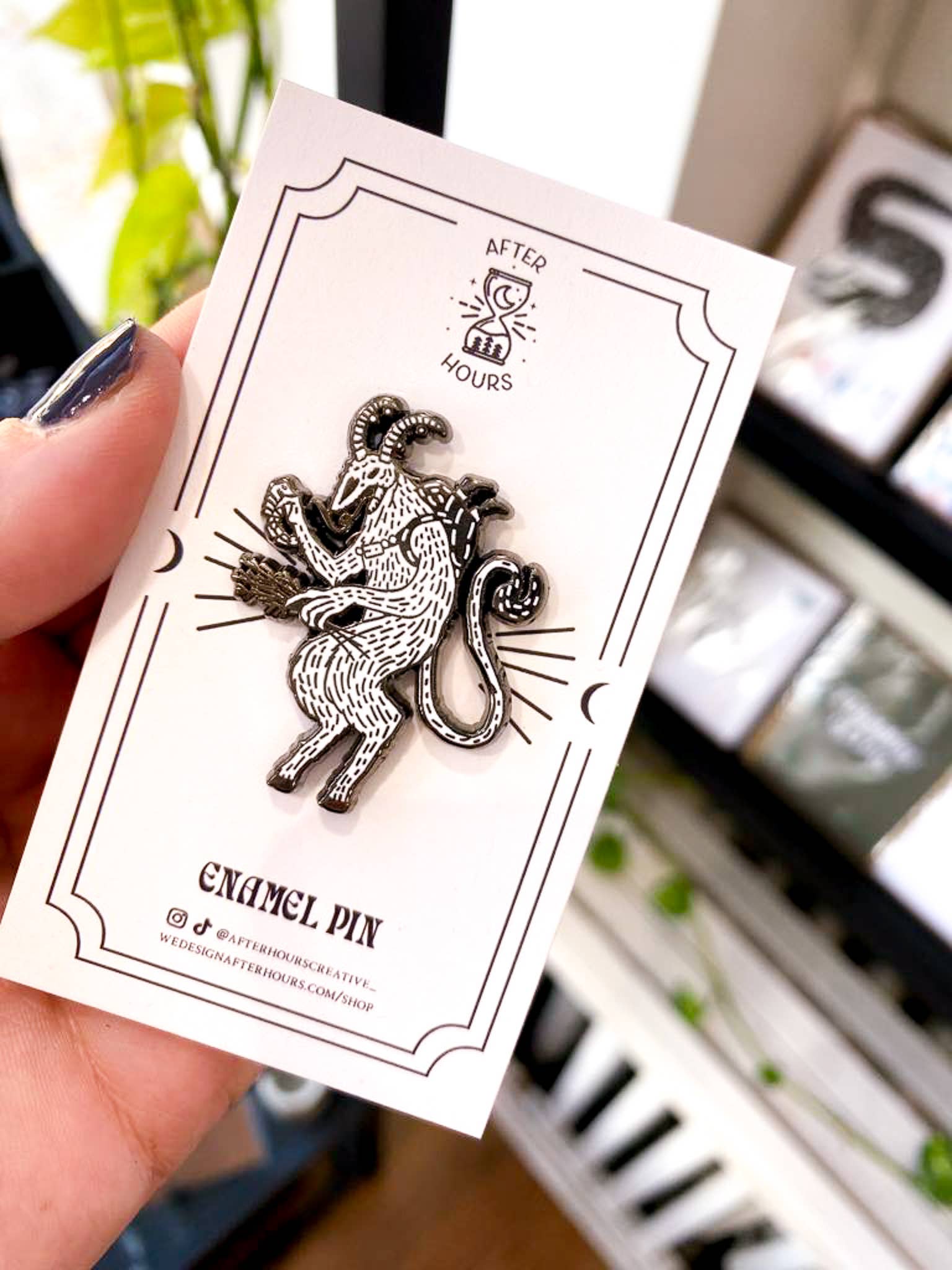 After Hours Creative - Wholesale Lapel Pin/Button - Krampus Hard Enamel Pin 4