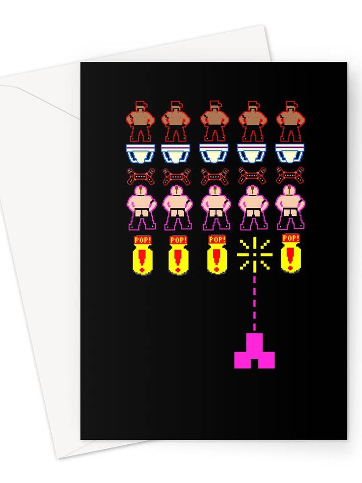 Space inGayders Grußkarte für den Großhandel von Unapologaytic